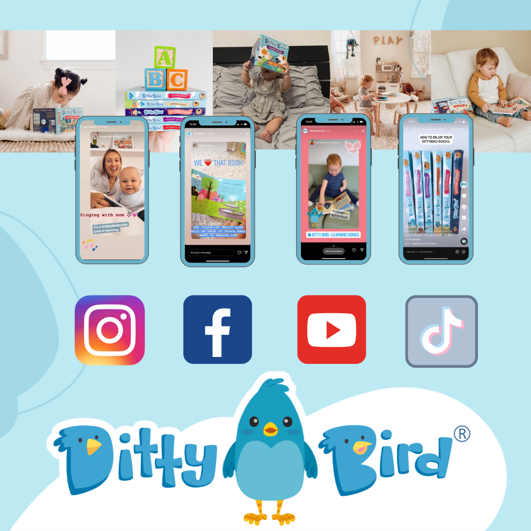 Ditty Bird First Sensory Book Montessori Method Cute Animals