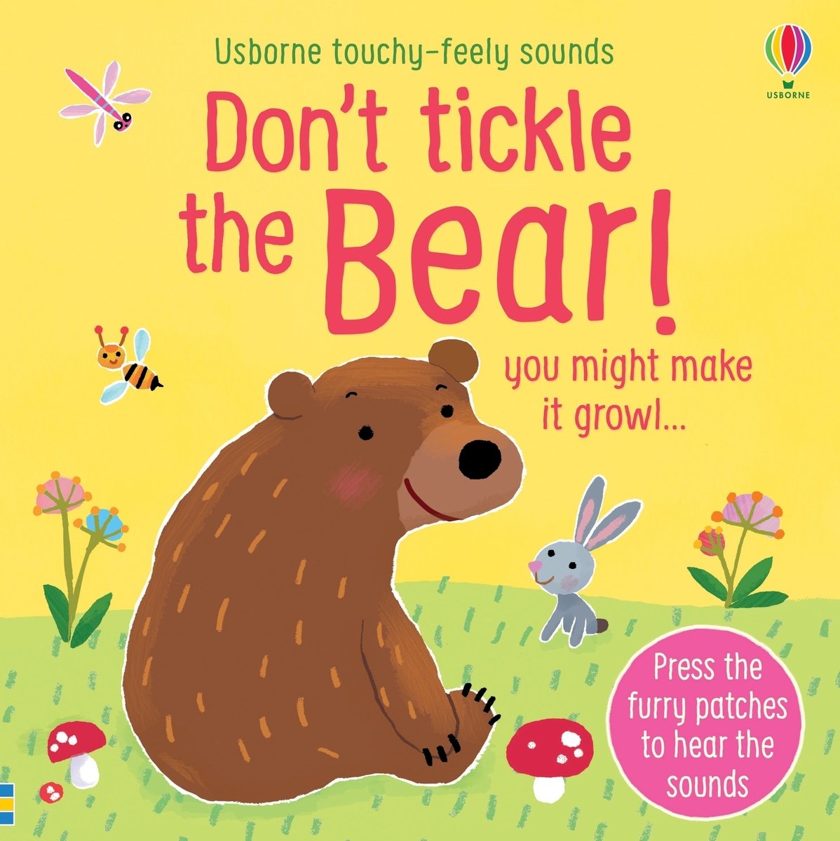 Don't Tickle the Bear! — Usborne Don't Tickle sound book cover, ISBN 9781805079163