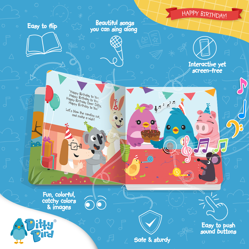Birthday Book | Ditty Bird : Happy Birthday (Gift&Card)