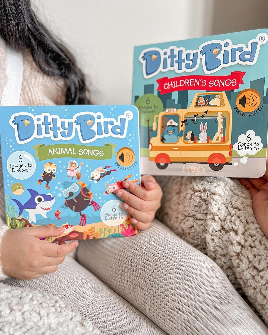 Ditty Bird Book:Animal songs incl.Baby Shark- BESTSELLER