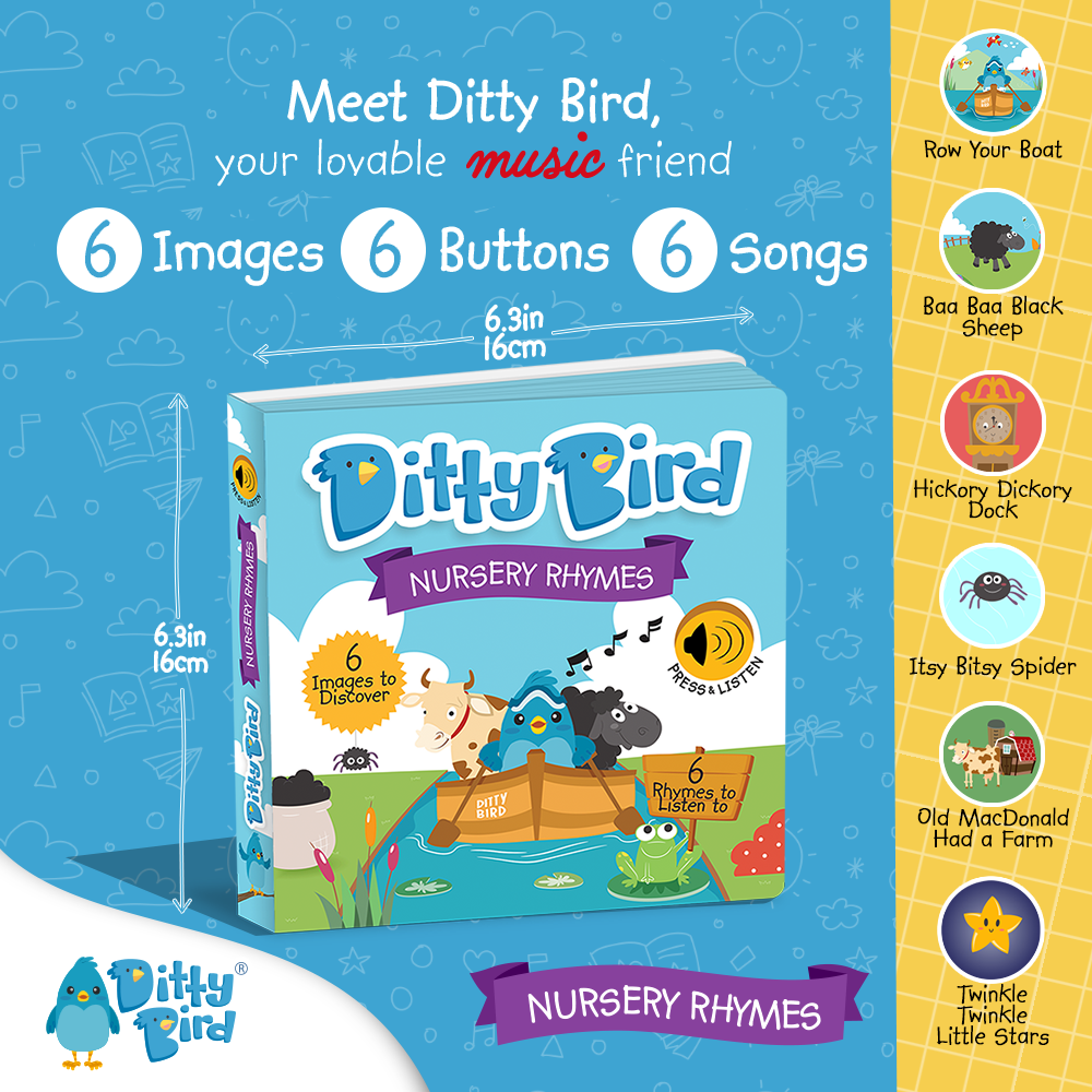 Ditty Bird Sound Book:Fun Nursery Rhymes for Kids BESTSELLER (Copy)