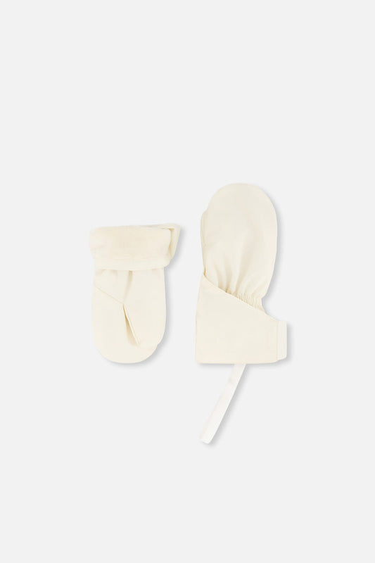 Lined Baby Mittens Off-White - J10XM103_01880