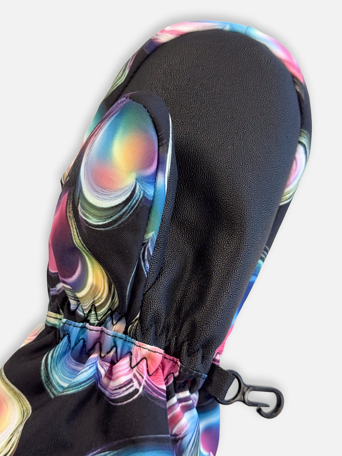 Play Baby Winter Mittens Black Heart Print