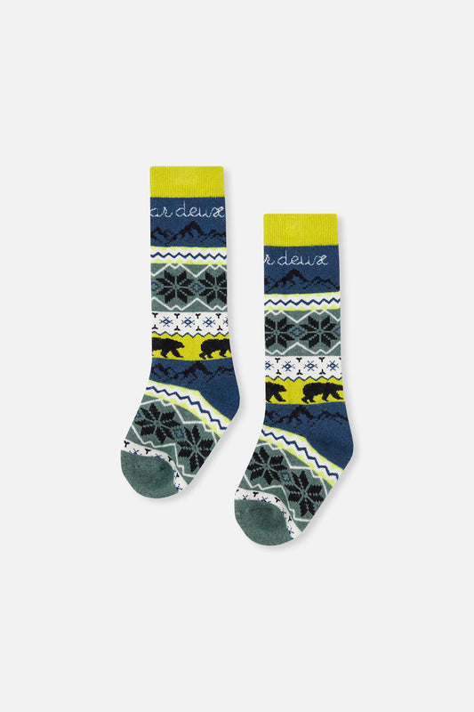Ski Socks Navy Blue - J10XS_04002