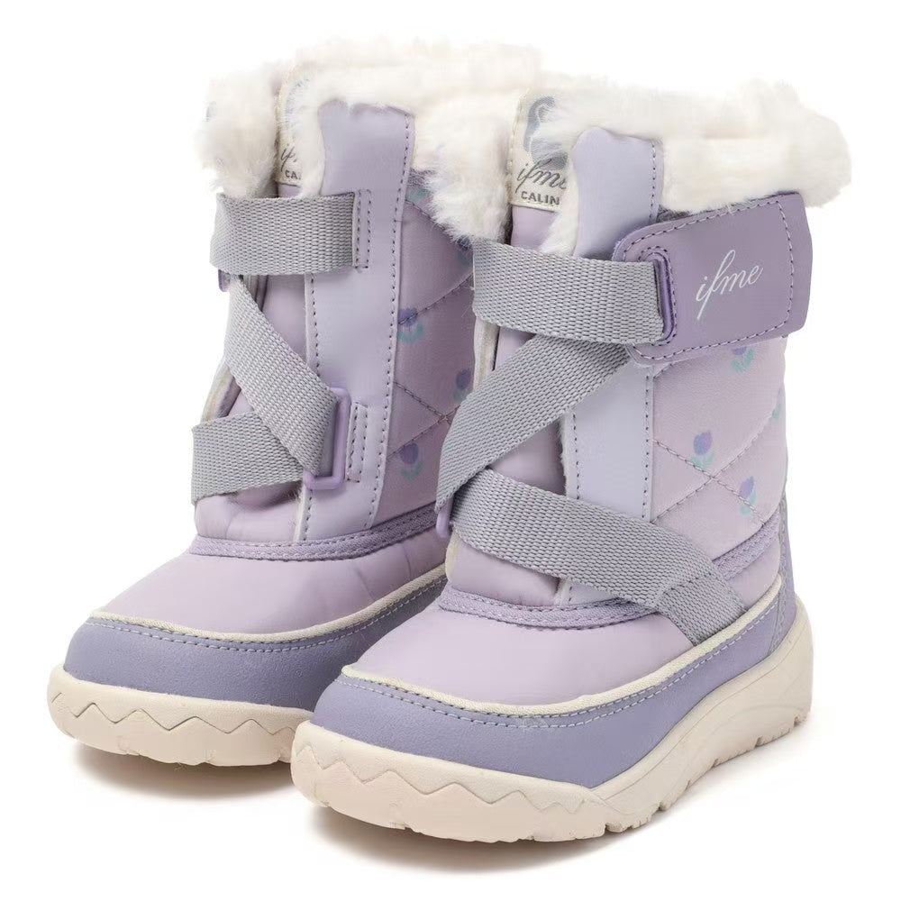 Ifme CALlN Tulip Print Boa Boots