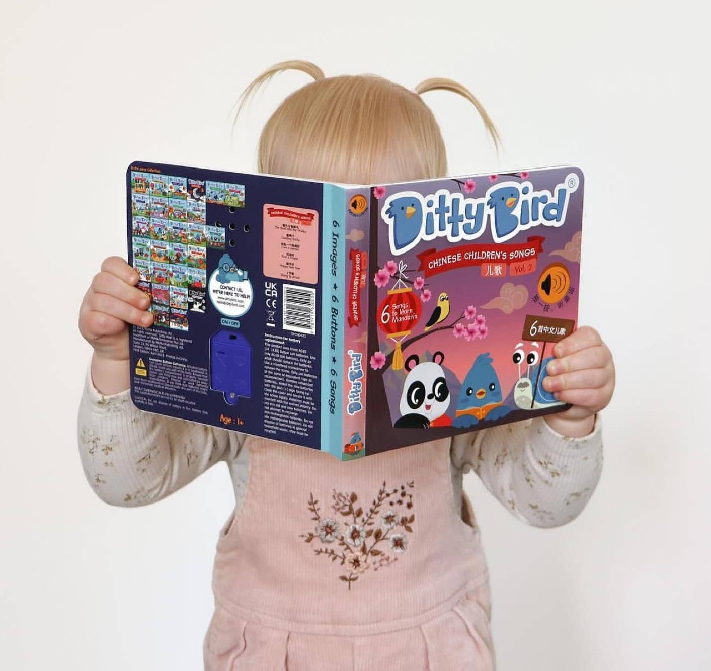 Ditty Bird Sound Book for Learning Chinese Kid's Songs 2 儿歌