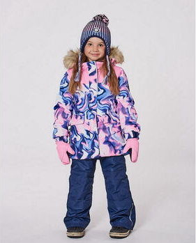 Deux par Deux H10DG80-479 girls two-piece snowsuit