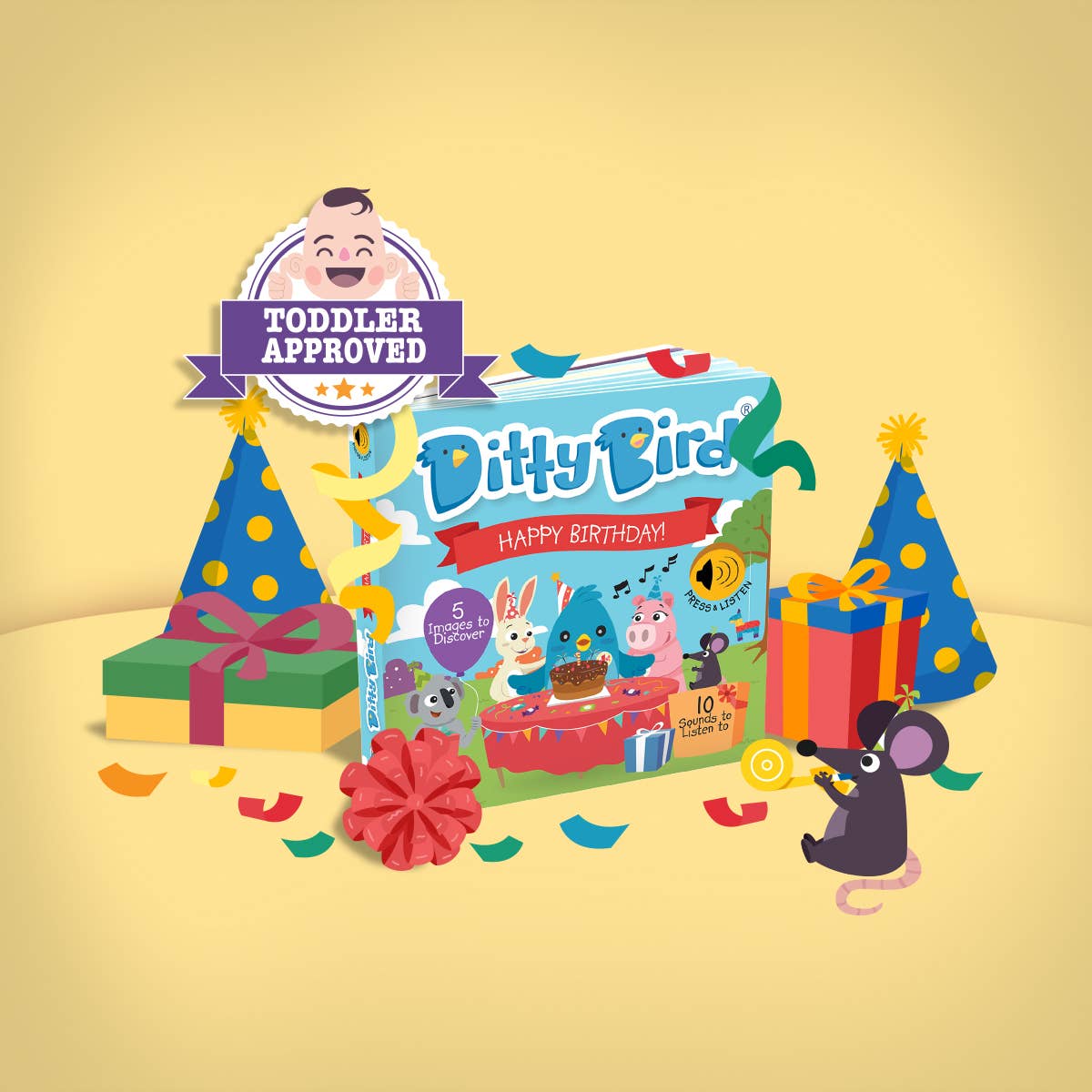 Birthday Book | Ditty Bird : Happy Birthday (Gift&Card)