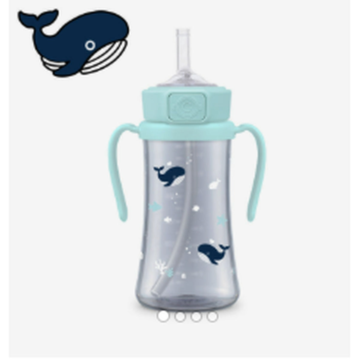 Grosmimi Baby Whale PPSU straw cup