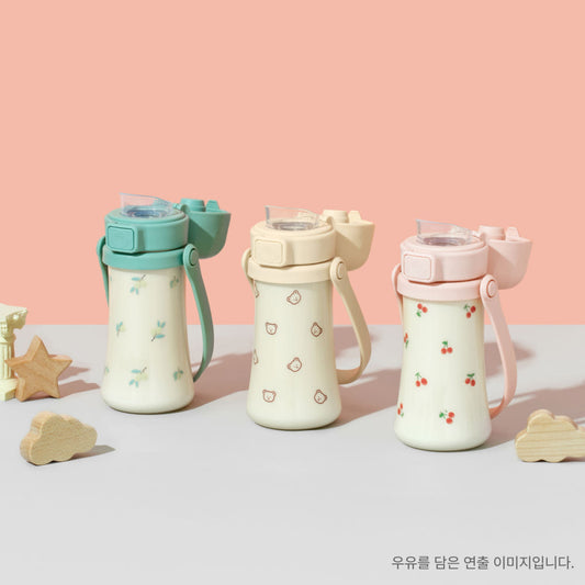 Grosmimi PPSU Kids Tumbler 300ml collection in Olive Pistachio, Dotgom Butter and Cherrish Sweet Peach
