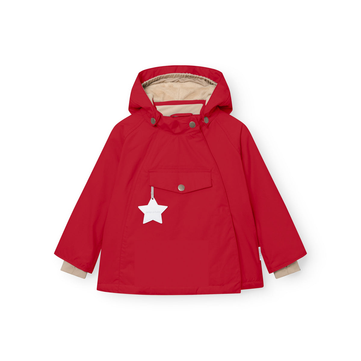 MINI A TURE MATWANG fleece lined winter jacket - Chili Pepper front