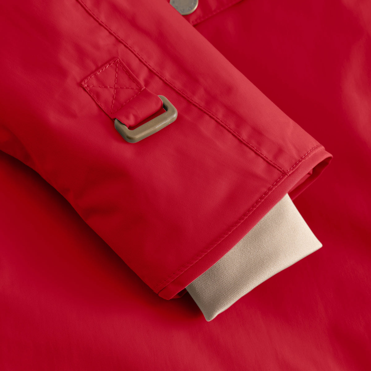 MINI A TURE MATWANG fleece lined winter jacket - Chili Pepper cuff detail