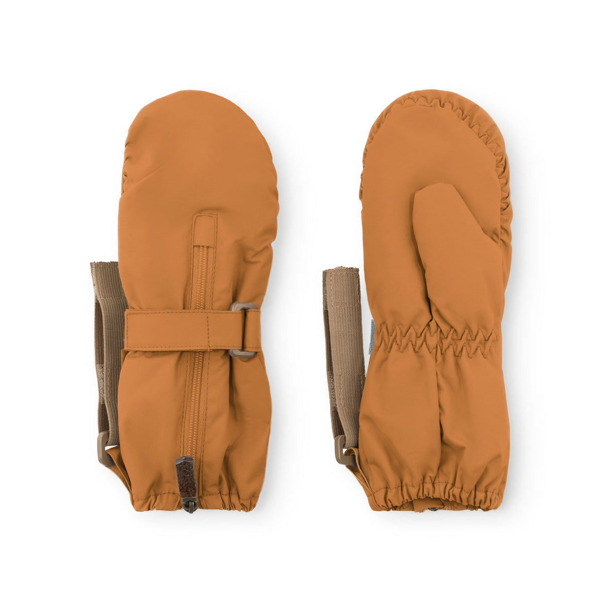 MINI A TURE MATCESAR fleece lined mittens - Brown Sugar front