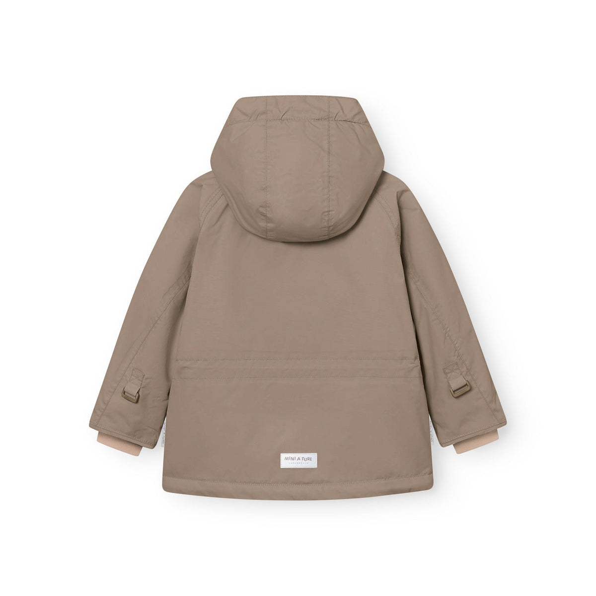 MINI A TURE MATWALLY fleece lined winter jacket - Grey Brown back