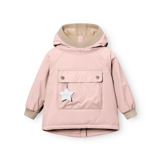 MINI A TURE MATBABYWEN fleece lined winter anorak - Adobe Rose front