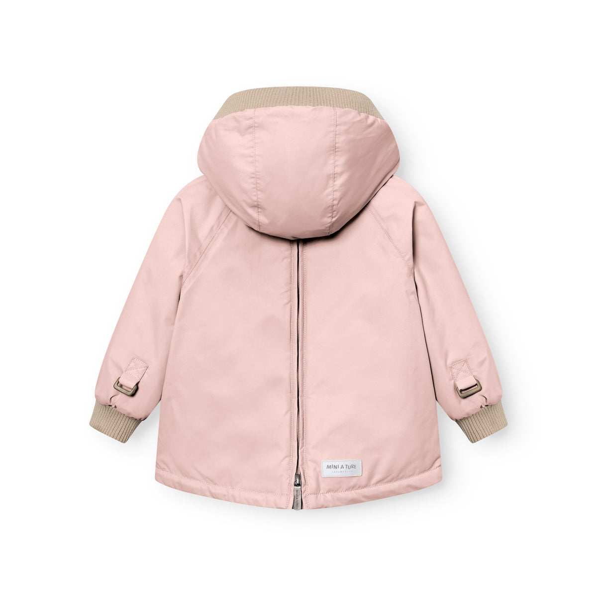 MINI A TURE MATBABYWEN fleece lined winter anorak - Adobe Rose back