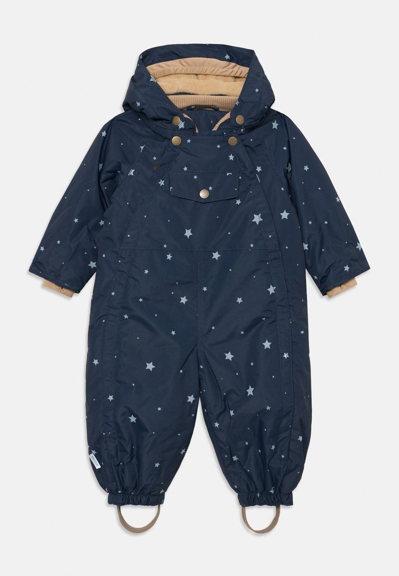 MINI A TURE MATWISTI fleece lined snowsuit - Night Sky front