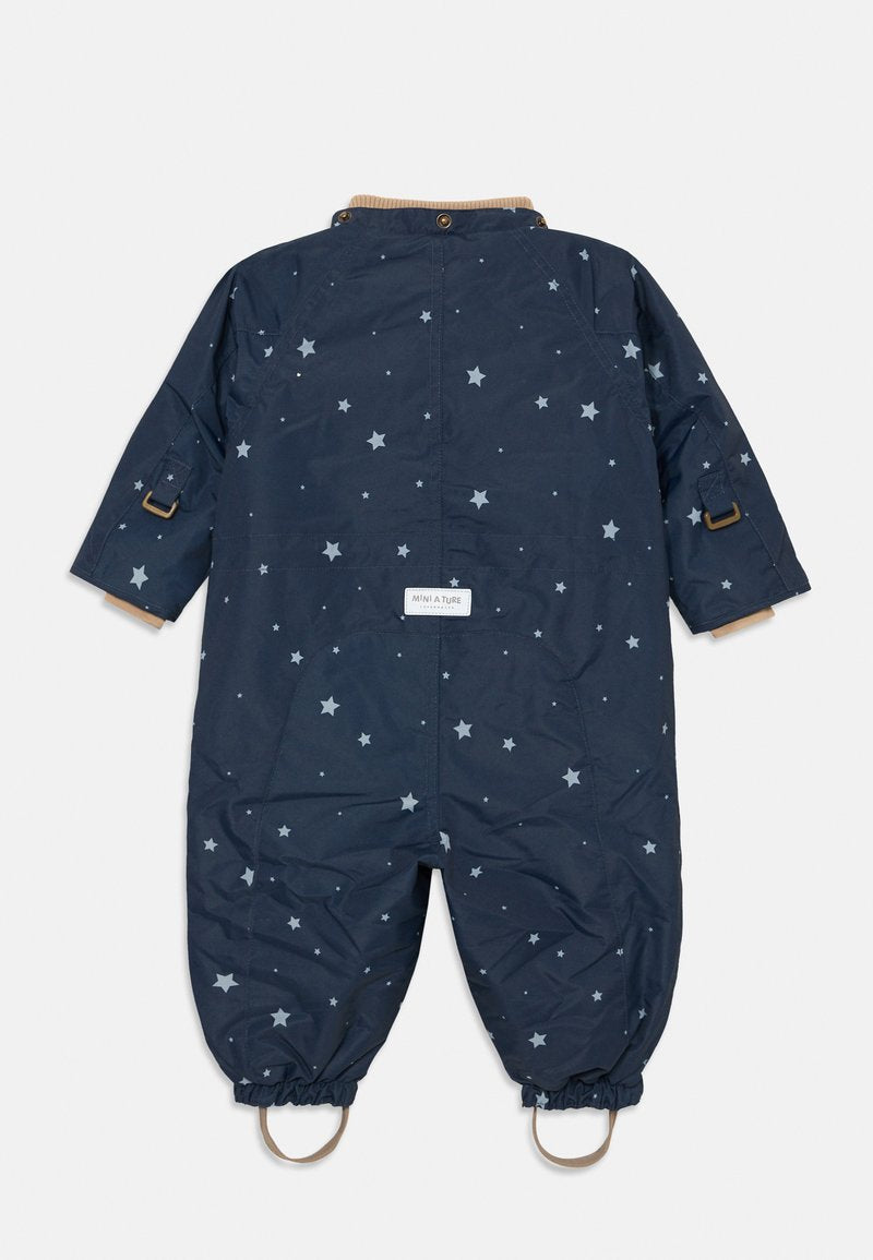 MINI A TURE MATWISTI fleece lined snowsuit - Night Sky back