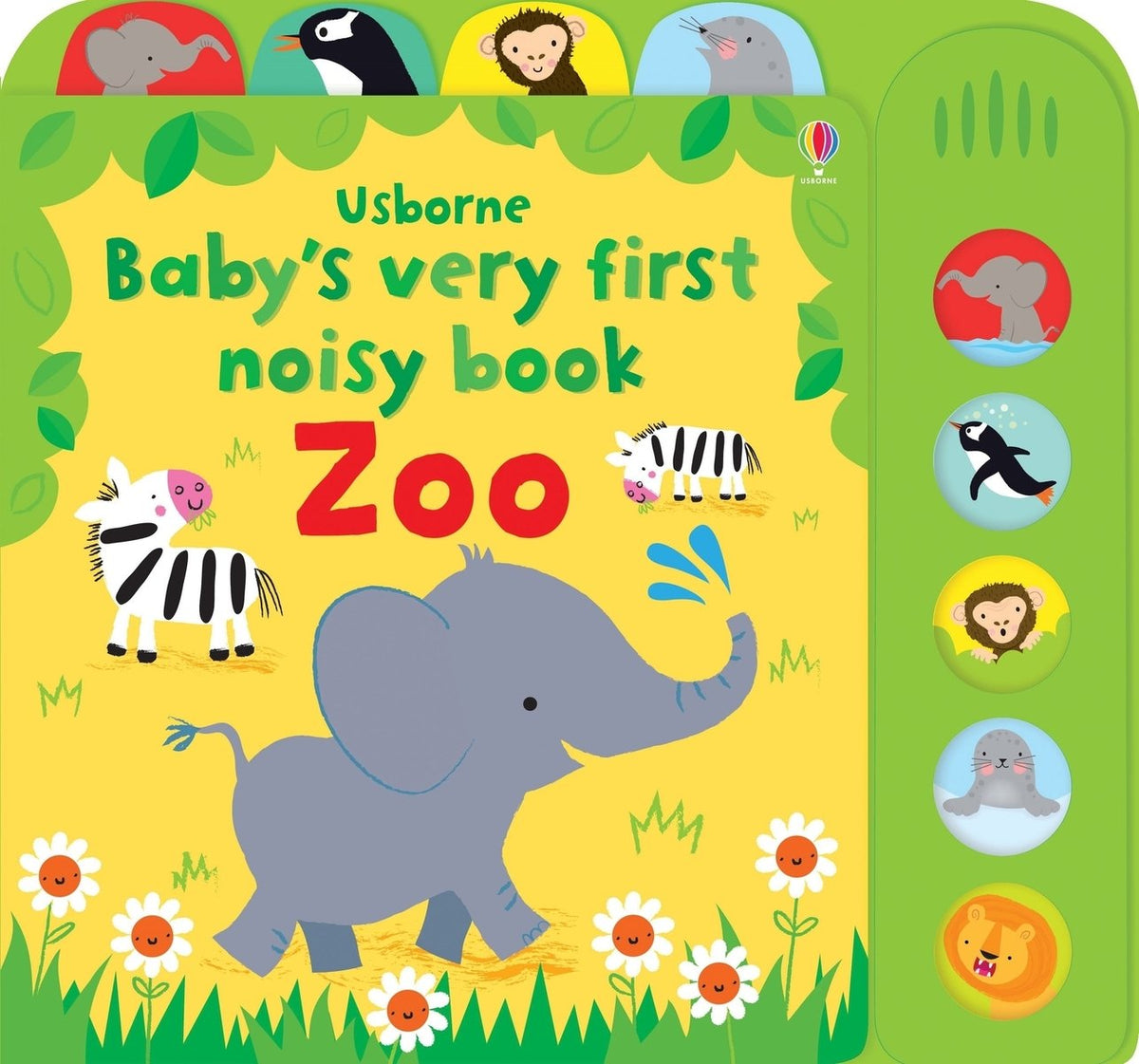 Baby's Very First Noisy book Zoo — Usborne book cover, ISBN 9781805070214