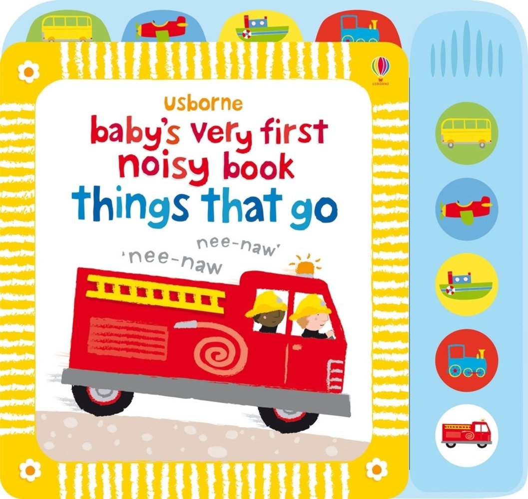 Baby's Very First Noisy Book Things That Go — Usborne book cover, ISBN 9781805071525