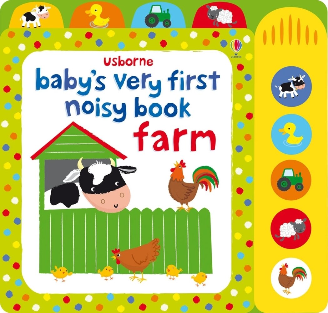 Baby's Very First Noisy Book Farm — Usborne book cover, ISBN 9781805071730