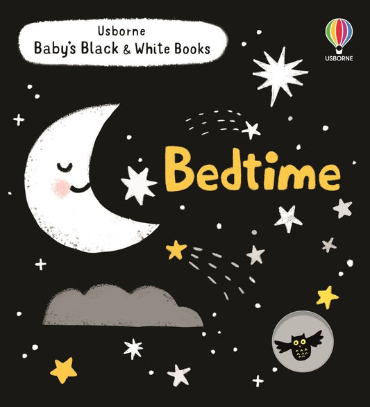 Baby's Black and White Books: Bedtime — Usborne book cover, ISBN 9781805317166
