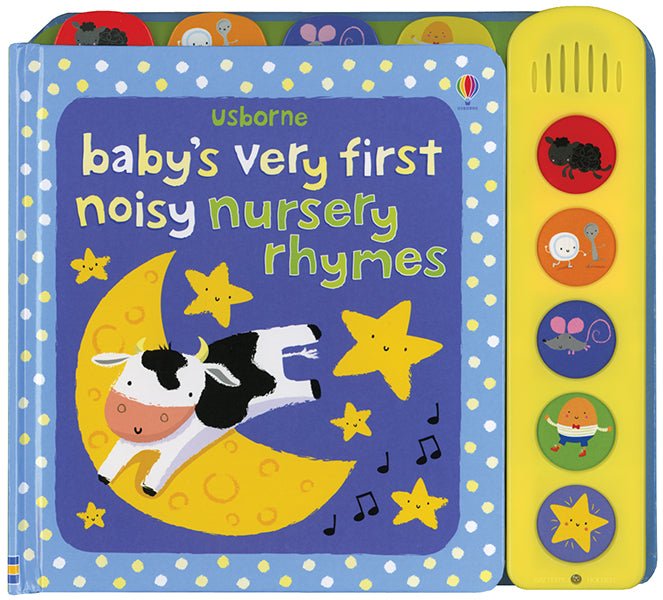 Baby's Very First Noisy Nursery Rhymes — Usborne book cover, ISBN 9781805317210
