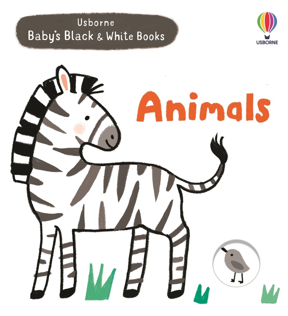 Baby's Black and White Books: Animals — Usborne book cover, ISBN 9781805317371