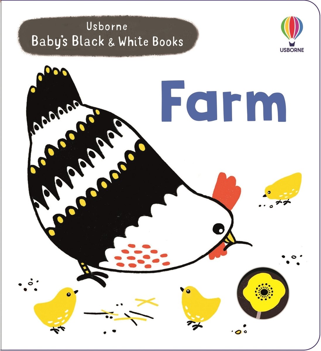 Baby's Black and White Books Farm — Usborne book cover, ISBN 9781835405284