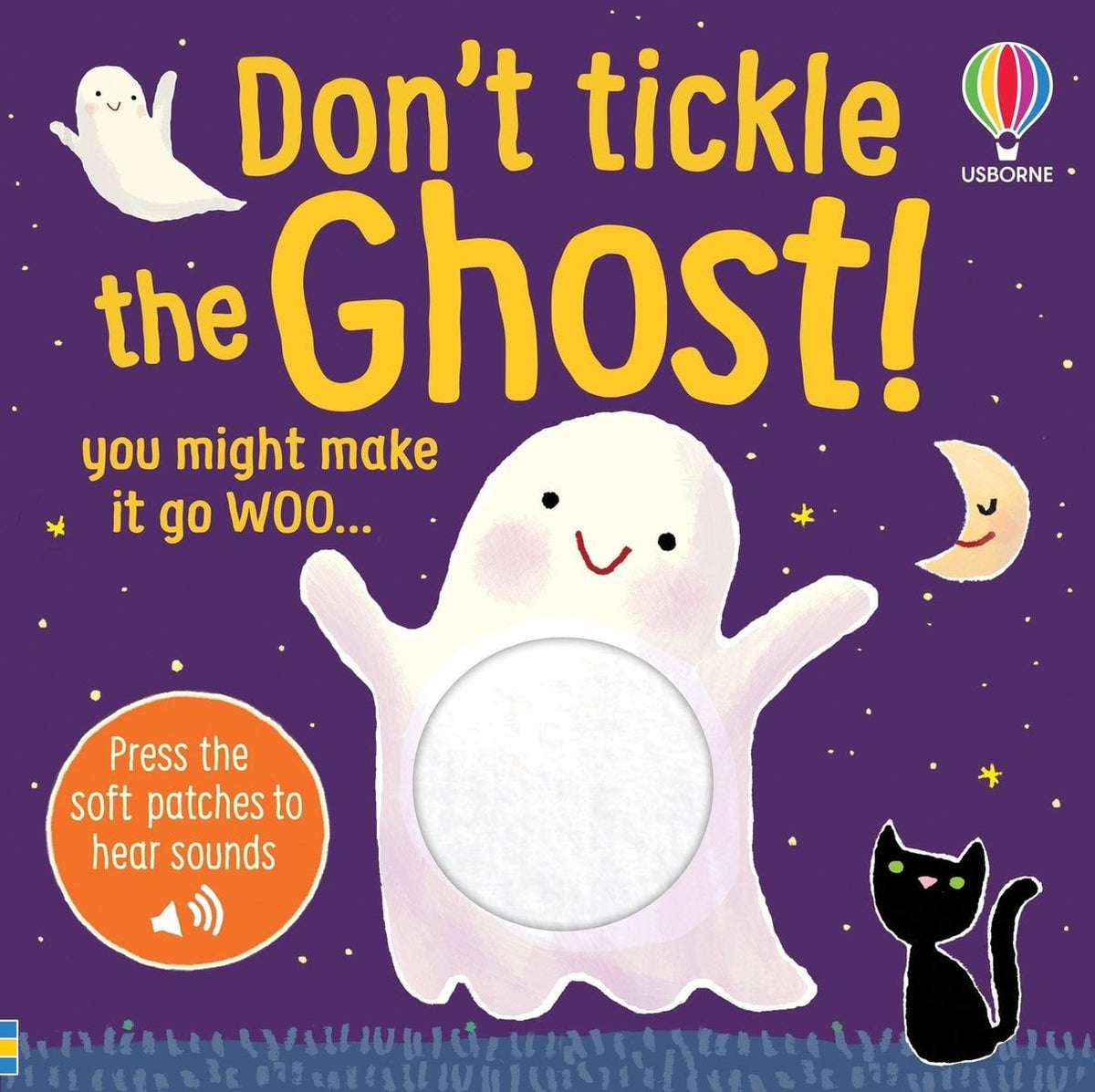 Don't Tickle the Ghost! — Usborne Don't Tickle sound book cover, ISBN 9781805075158
