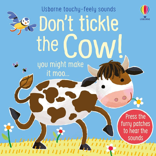 Don't Tickle the Cow! — Usborne Don't Tickle sound book cover, ISBN 9781805312314