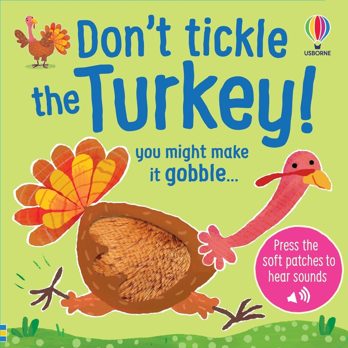 Don't Tickle the Turkey! — Usborne Don't Tickle sound book cover, ISBN 9781836051855
