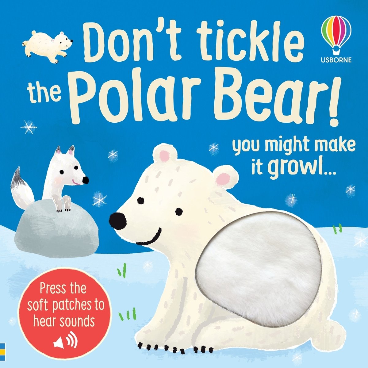 Don't Tickle the Polar Bear! — Usborne Don't Tickle sound book cover, ISBN 9781836054788
