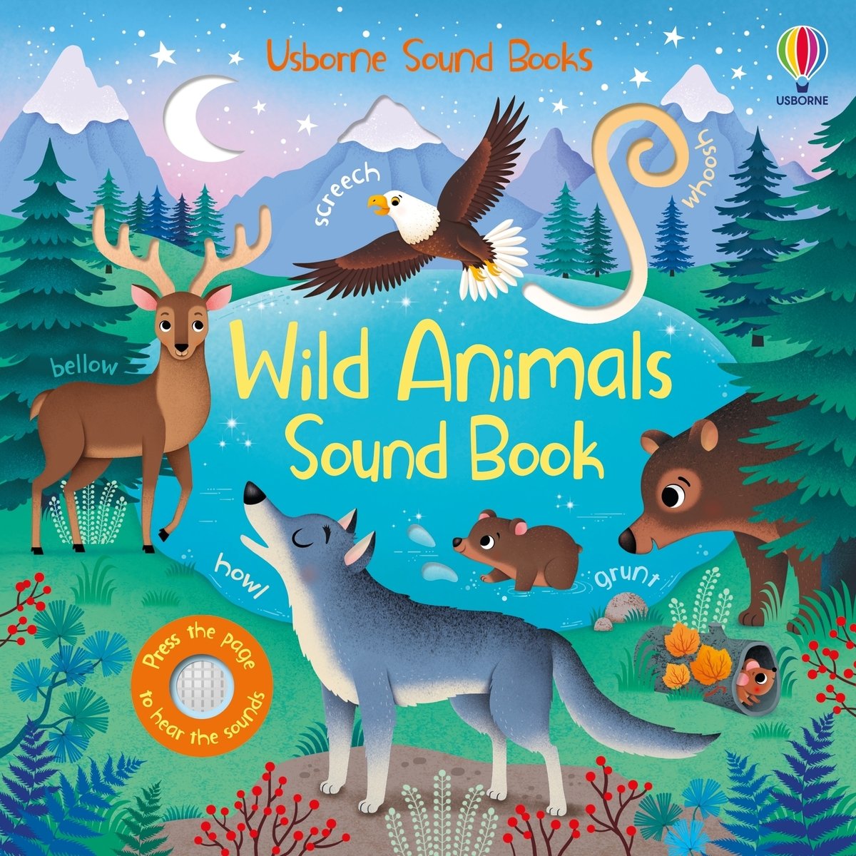 Wild Animals Sound Book — Usborne Sound Book cover, ISBN 9781805079149