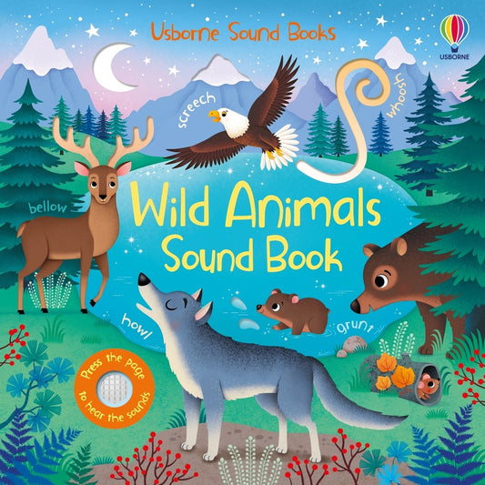 Wild Animals Sound Book — Usborne Sound Book cover, ISBN 9781805079149