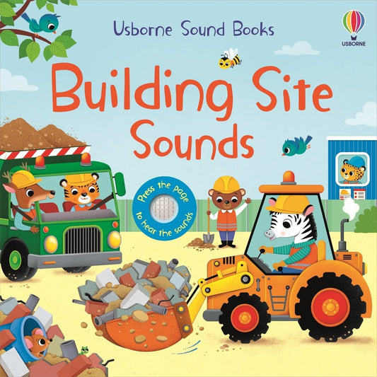 Construction Site Sounds — Usborne Sound Book cover, ISBN 9781805312079