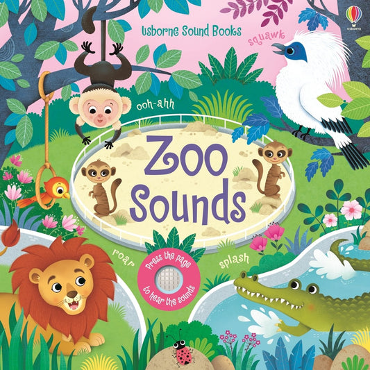Zoo Sounds — Usborne Sound Book cover, ISBN 9781805317753
