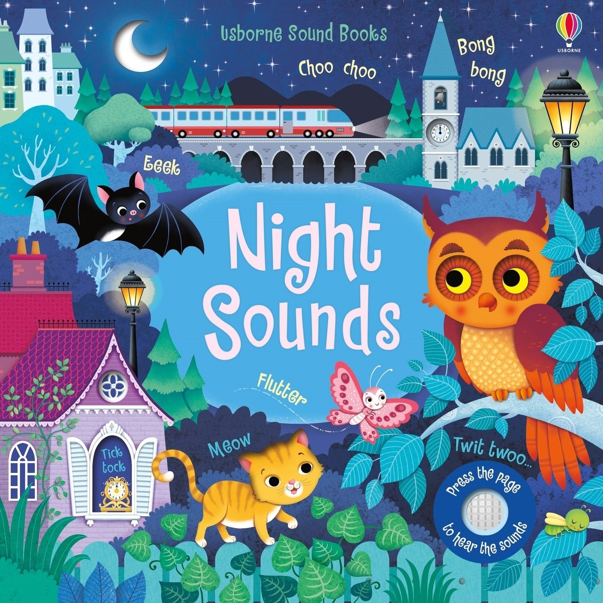 Night Sounds — Usborne Sound Book cover, ISBN 9781805318170
