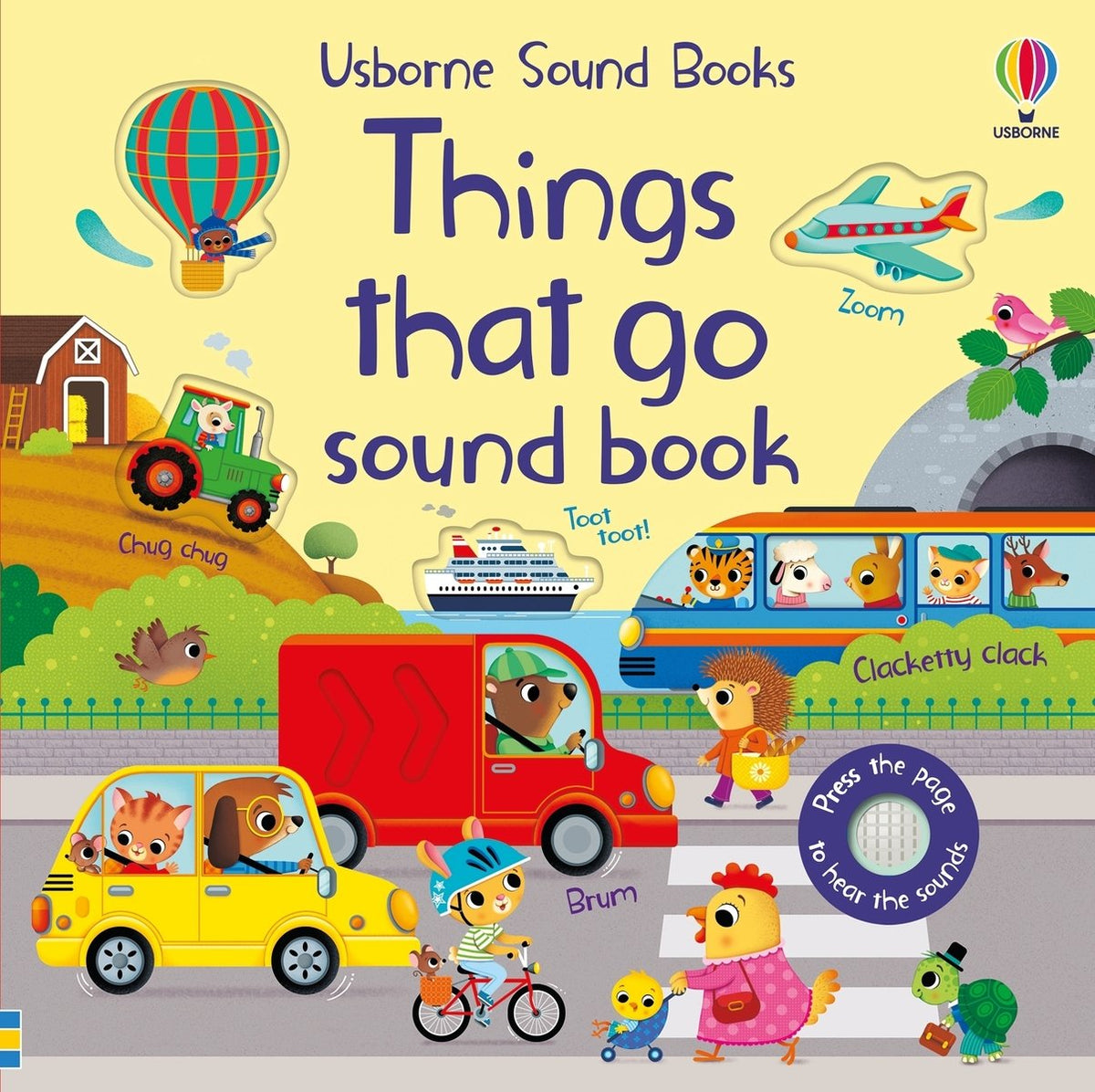 Things That Go Sound Book — Usborne Sound Book cover, ISBN 9781835404638