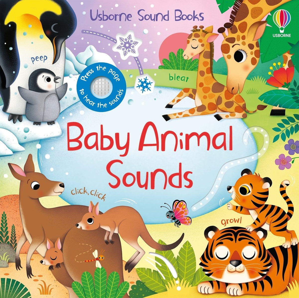 Baby Animal Sounds — Usborne Sound Book cover, ISBN 9781836052340