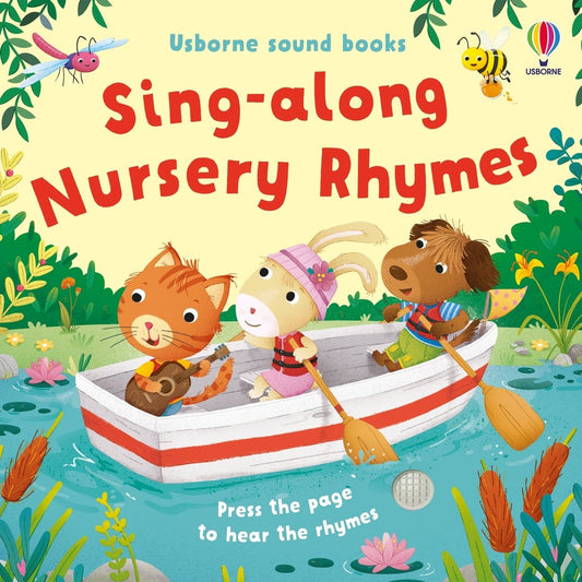 Sing-along Nursery Rhymes — Usborne Sound Book cover, ISBN 9781836052883