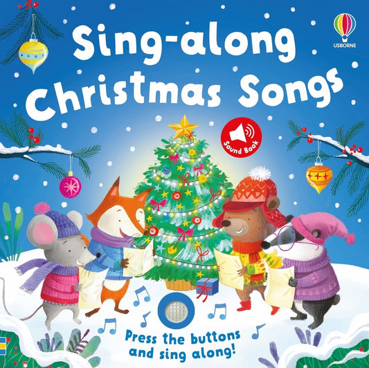 Sing-along Christmas Songs — Usborne Sound Book cover, ISBN 9781836054573